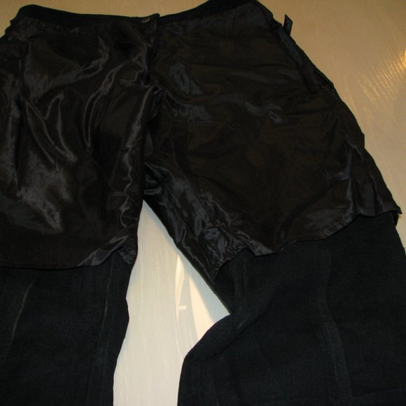 Hypo Active 100% Leather Suede Women's Black Pants Size 20 New with Tags - Picture 15 of 16